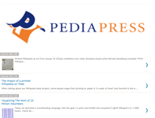 Tablet Screenshot of blog.pediapress.com